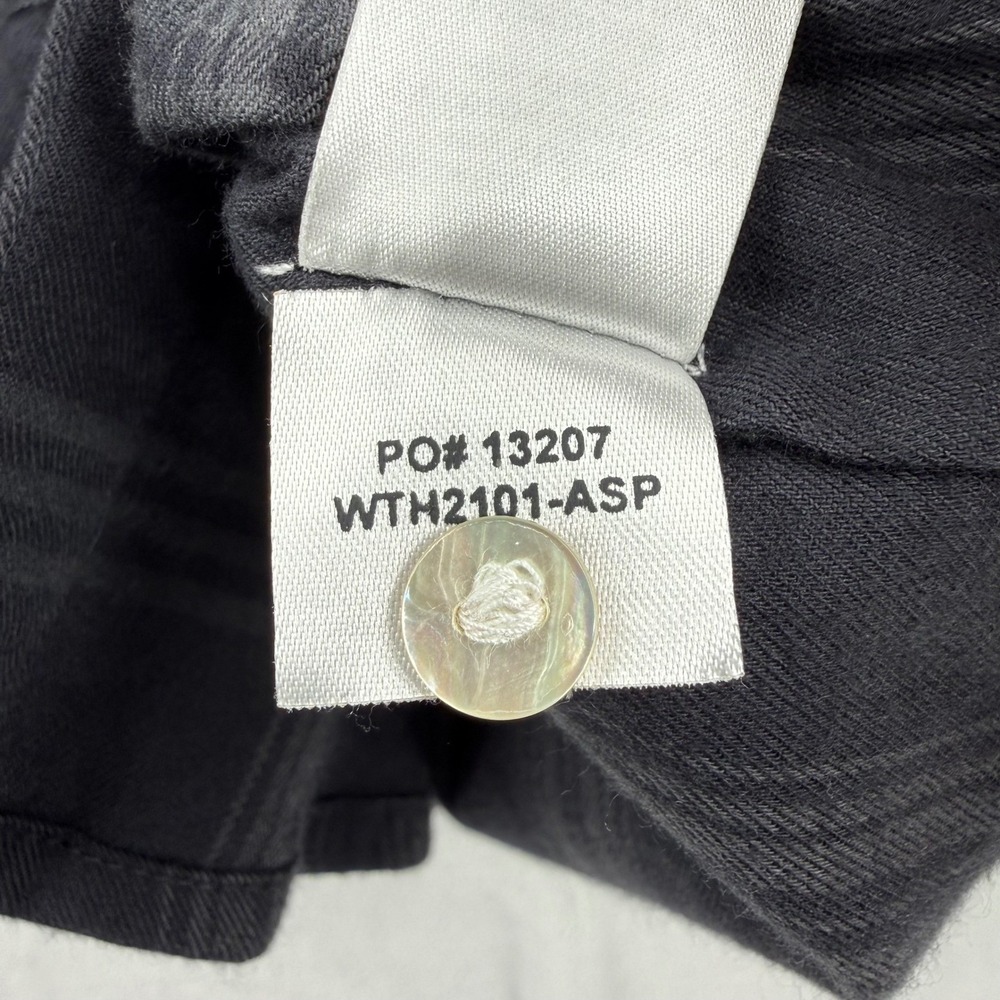 Faherty Harper Top Aspen Black Plaid Small Cottagecore Fishermancore Scandi - Picture 9 of 10
